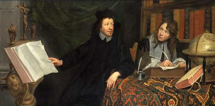 Portrait of a Theologian with his Secretary